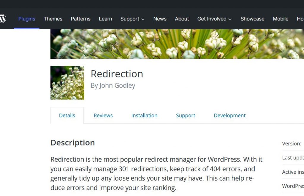 WordPress Redirection Plugin